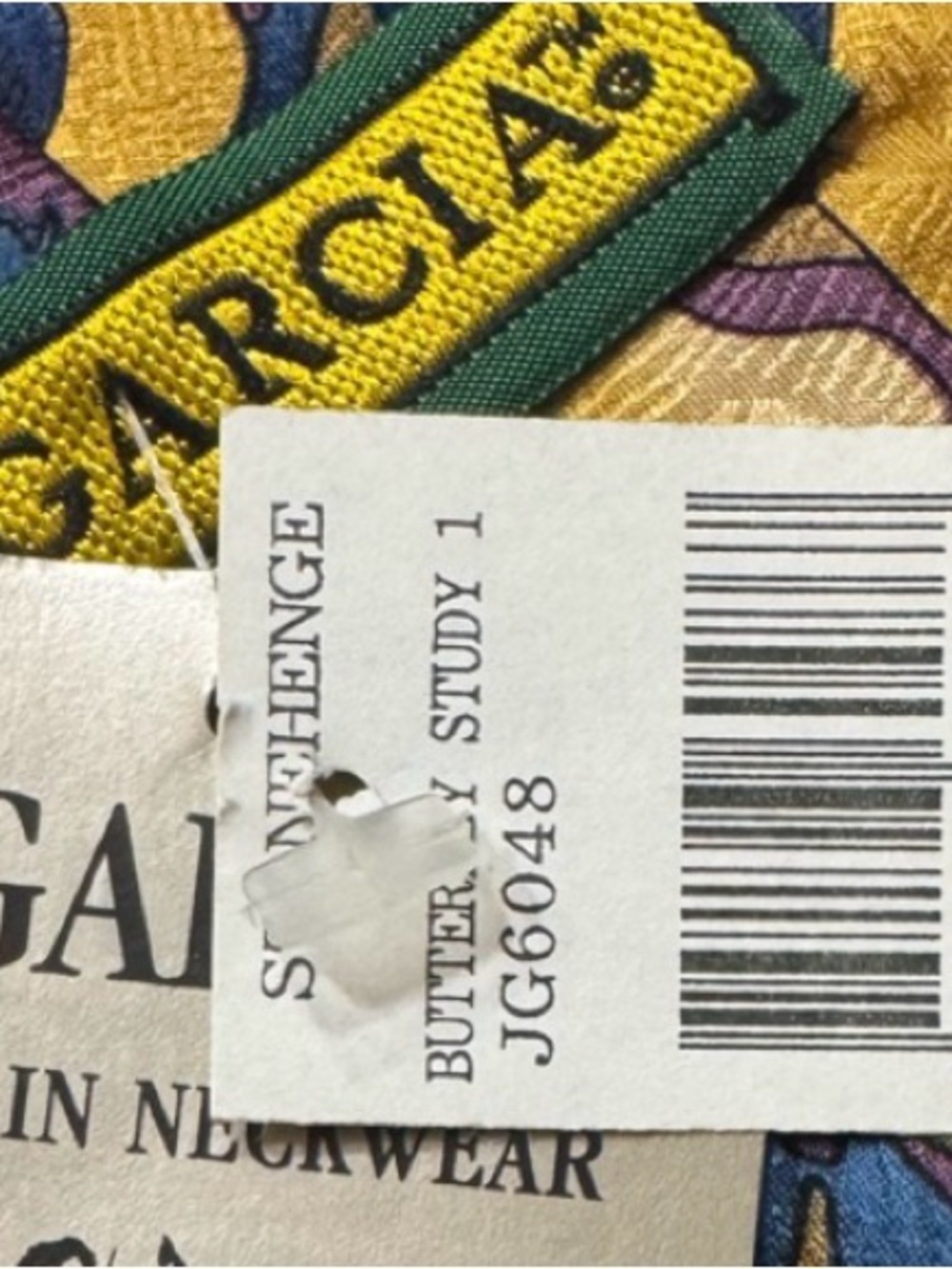 J. Garcia Silk Tie Butterfly Study 1 - Picture 5 of 5